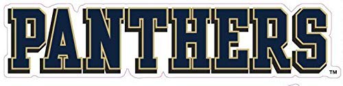 9 Inch Pitt Panthers Text Decal University of Pittsburg PA Logo Removable Wall Sticker Art NCAA Home Room Decor 9 by 2 Inches
