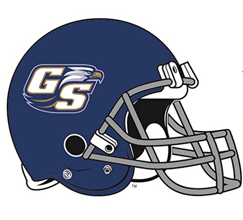 4 Inch GS Logo Football Helmet Decal Georgia Southern University Eagles Removable Wall Sticker Art NCAA Home Room Decor 4 by 3 1/2 Inches