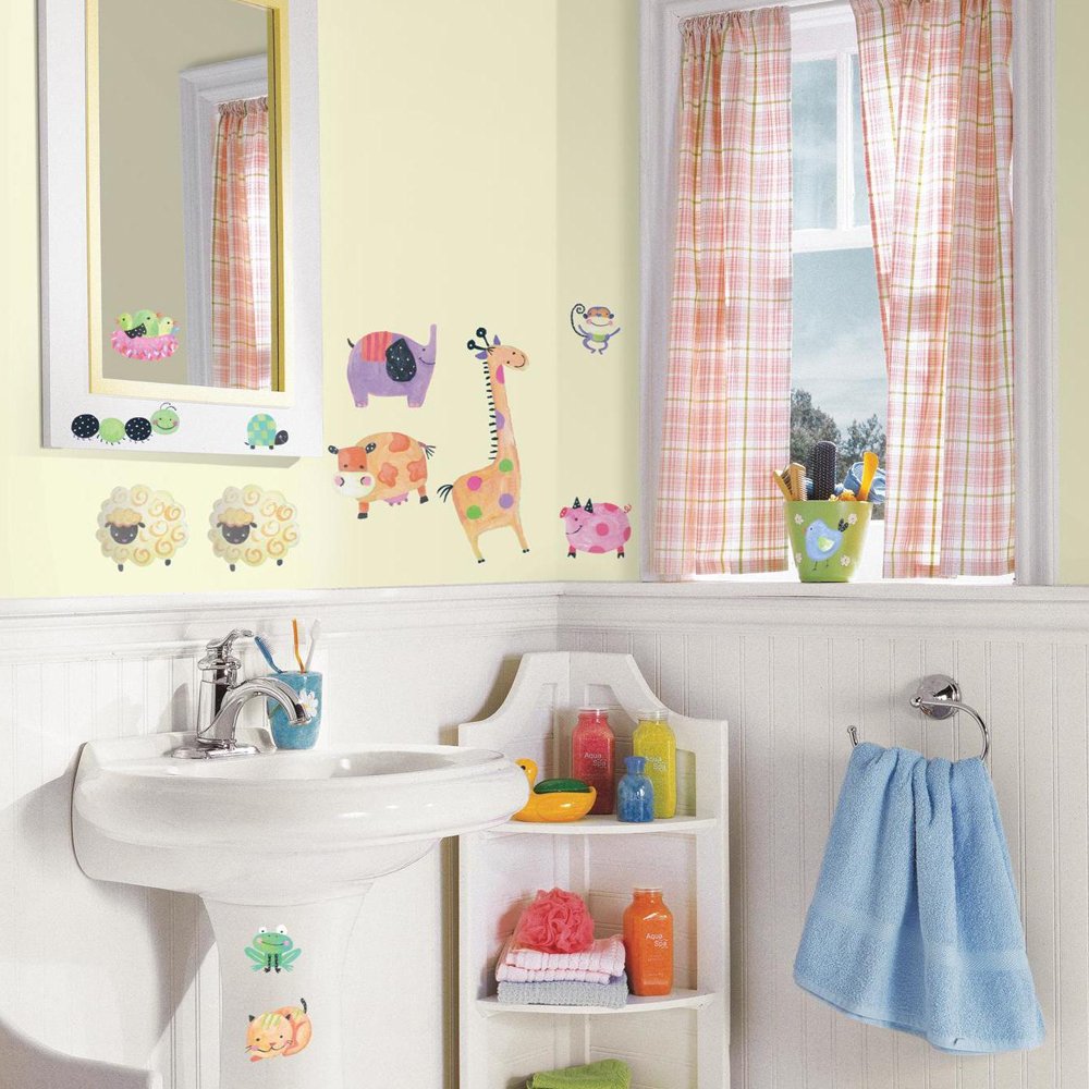 RoomMates RMK1181SCS Polka Dot Piggy Peel & Stick Wall Decals