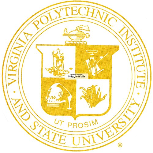 4 Inch VT Logo Polytechnic Institute and State University VT Hokies Removable Wall Decal Sticker Art NCAA Home Room Decor 4 by 4 Inches