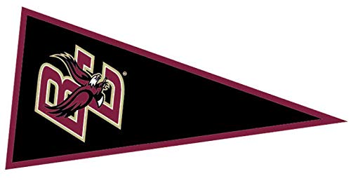 9 Inch BC Golden Eagle Logo Pennant Decal Flag Boston College Eagles Removable Wall Sticker Art NCAA Home Room Decor 9 by 4 Inches