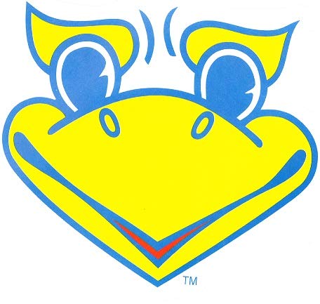 3 Inch KU Big Jay Decal University of Kansas Jayhawks Logo KS Removable Wall Sticker Art Home Room Decor 3 by 2 Inches