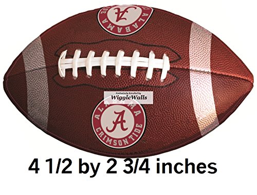 4 Inch Football University of Alabama Crimson Tide ACT Logo Removable Wall Decal Sticker Art NCAA Home Room Decor 4 1/2 by 3 Inches