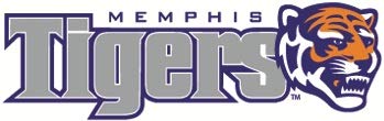5 Inch UM Tigers Logo Decal University of Memphis Tiger Removable Wall Sticker Art NCAA Home Room Decor 5 by 1 1/2 Inches