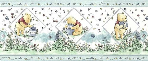 IMPERIAL Winnie The Pooh Honey Pot Wallpaper Border DF059103B