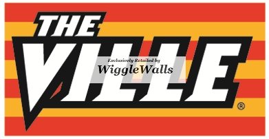 5 Inch The Ville University Louisville Cardinals UL UofL Removable Wall Decal Sticker Art NCAA Home Room Decor 5 by 3 Inches