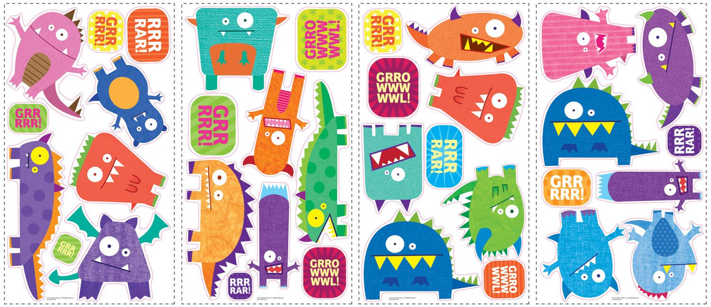 RoomMates Monsters Peel and Stick Wall Decals