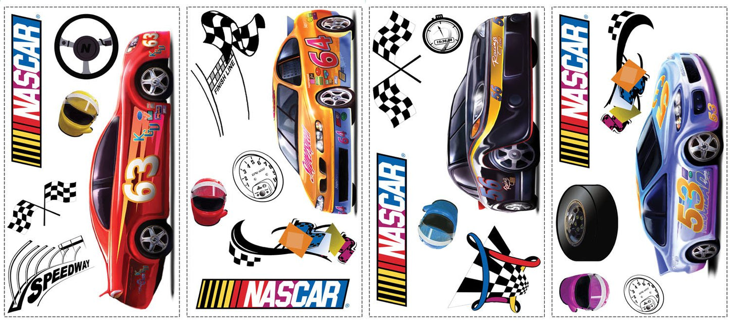 RoomMates WT1068SCS Nascar Peel and Stick Wall Decals