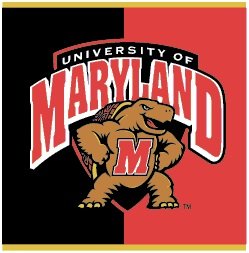 3 Inch Testudo University of Maryland Terps UM Terrapins Logo Removable Wall Decal Sticker Art NCAA Home Room Decor 3 by 3 Inches