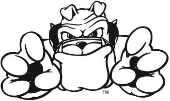 4 Inch UGA Hairy Dog Logo University of Georgia Bulldogs Mascot Removable Wall Decal Sticker Art NCAA Home Room Decor 4.5 by 2.5 Inches