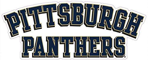 9 Inch Pittsburg Panthers Text Decal University of PA Logo Removable Wall Sticker Art NCAA Home Room Decor 9 by 4 Inches