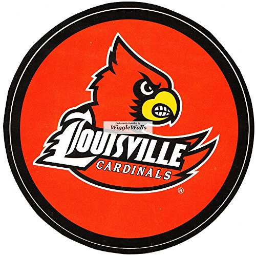 5 Inch Cardinal Bird Logo University Louisville Cardinals UL UofL Removable Wall Decal Sticker Art NCAA Home Room Decor 5 by 5 Inches