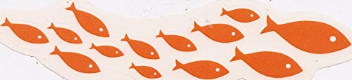 4 PCS Tropical Fish School Decal Coral Reef Sea Beach Island Ocean Aquarium Removable Peel Self Stick Adhesive Vinyl Decoration Wall Sticker Art Room Home Decor 4x3 Inch