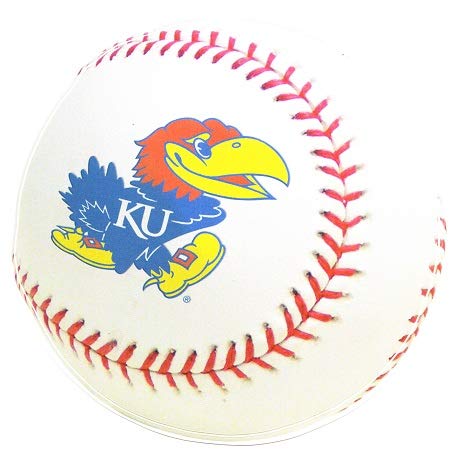 4 Inch KU Baseball Decal University of Kansas Jayhawks Logo KS Removable Wall Sticker Art NCAA Home Room Decor 4 by 4 Inches