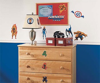 Marvel Fantastic Four Peel and Stick Applique/Wall Decal Set