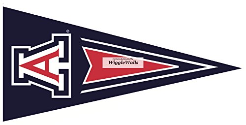 11 Inch UA Logo Pennant Flag University of Arizona AZ Removable Wall Decal Sticker Art NCAA Home Room Decor 11 by 5 Inches