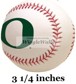 3 Inch Baseball Logo UO University of Oregon Ducks Removable Wall Decal Sticker Art NCAA Home Decor 3 1/4 Inches