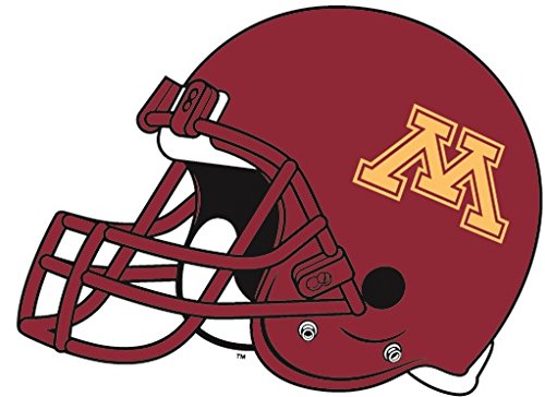 6 Inch UMn University of Minnesota Golden Gophers Football Helmet Logo Removable Wall Decal Sticker Art NCAA Home Room Decor 6 x 5 Inches