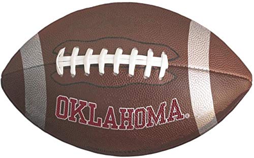 Asomtom 8 Inch Football OU University of Oklahoma Sooners Boomer Sooner Logo Removable Wall Decal Sticker Art NCAA Home Room Decor 8 by 5 Inches C