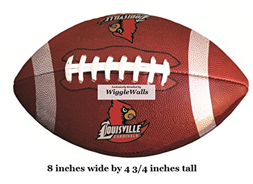 8 Inch Cardinal Football University Louisville Cardinals Logo UL UofL Removable Wall Decal Sticker Art NCAA Home Room Decor 8 by 5 Inches