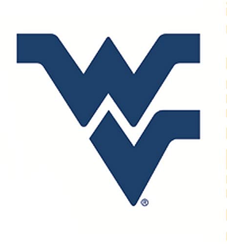 5 Inch WV Logo Decal WVU West Virginia University Mountaineers Removable Wall Sticker Art NCAA Home Room Decor 5 by 4 1/2 Inches