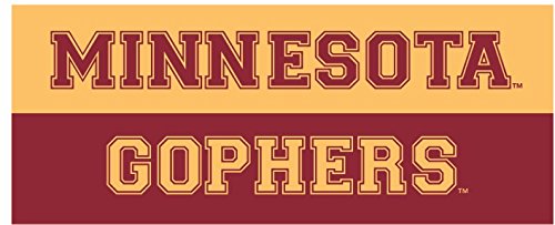 9 Inch UMn University of Minnesota Golden Gophers Logo Removable Wall Decal Sticker Art NCAA Home Room Decor 9 x 3 1/2 Inches