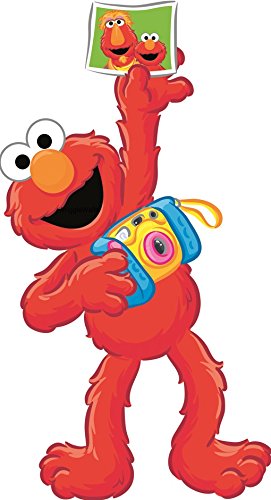 11 Inch Elmo Decal Book Camera Photographer Photo Removable Wall Sticker Peel Self Stick Adhesive Art Home Kids Room Decor 11 by 5 inch