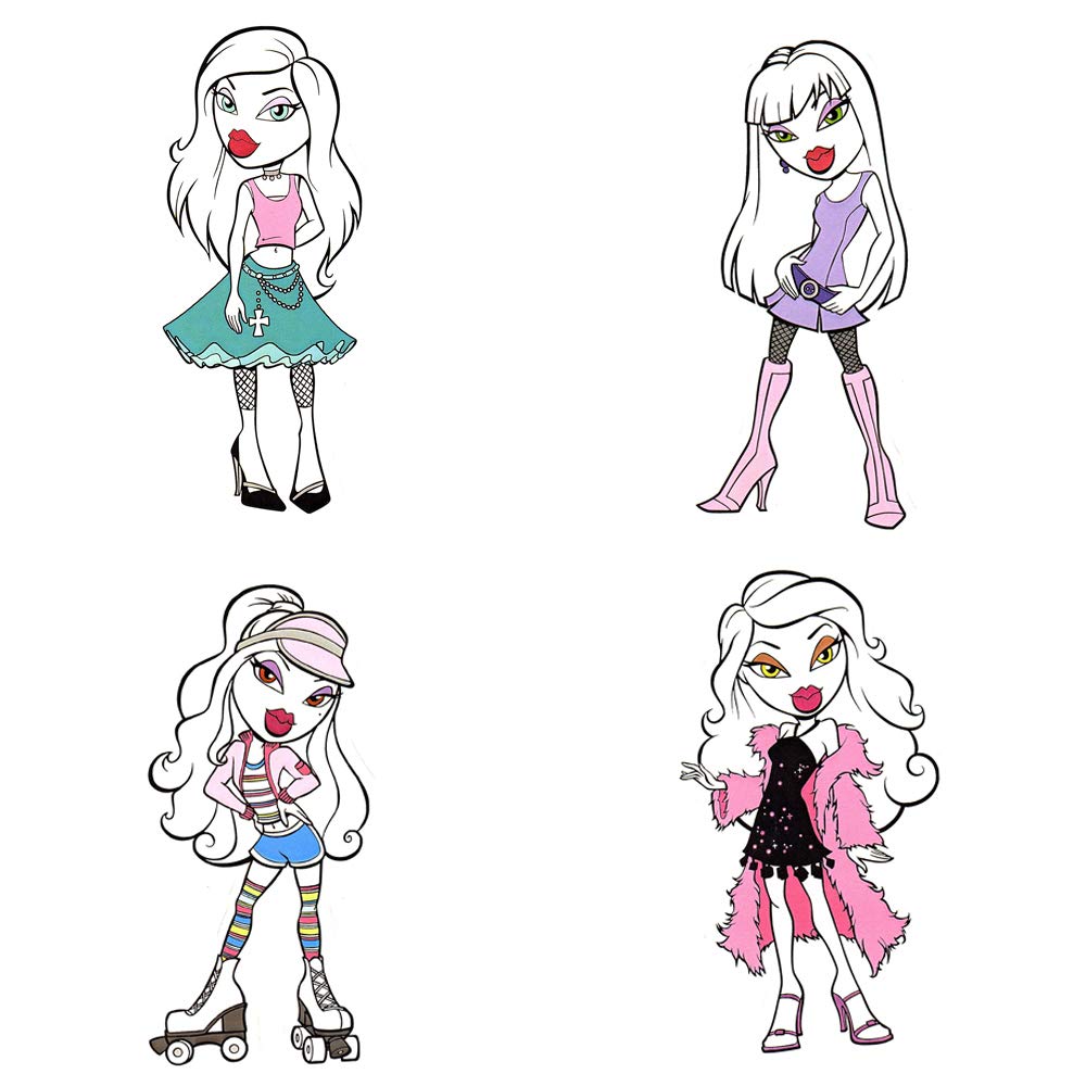Bratz Retro - Peel & Stick - 16 Large Wall Stickers/Stickup Wallies