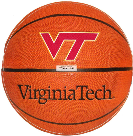 8 Inch VT Basketball Polytechnic Institute and State University VT Hokies Logo Removable Wall Decal Sticker Art NCAA Home Room Decor 8 by 8 Inches