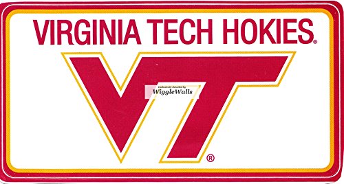 4 Inch VT Logo Polytechnic Institute and State University VT Hokies Removable Wall Decal Sticker Art NCAA Home Room Decor 4.5 by 2 Inches