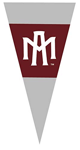 11 Inch Texas A&M Logo Pennant Flag Decal University TX Maroon Removable Wall Sticker Art NCAA Home Room Decor 11 by 5 1/2 Inches