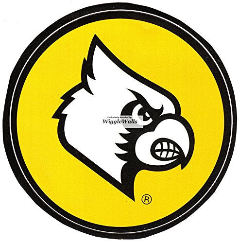 3 Inch Cardinal Bird Logo University Louisville Cardinals UL UofL Removable Wall Decal Sticker Art NCAA Home Room Decor 3 by 3 Inches