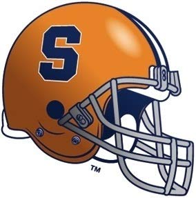 4 Inch Syracuse Orange Football Helmet University SU Logo Removable Wall Decal Sticker Art NCAA Home Room Decor 4 by 3 Inches