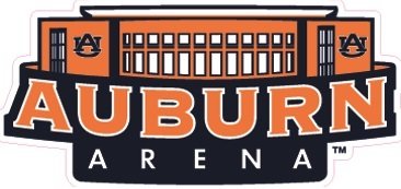 5 Inch Auburn Arena University Tigers AU Logo Removable Wall Decal Sticker Art NCAA Home Room Decor 5 by 2 Inches