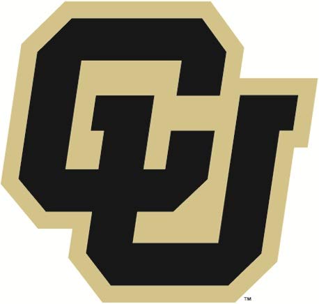 4 Inch Colorado Buffs Logo Decal CU University Buffaloes CO Removable Wall Sticker Art NCAA Home Room Decor 4 1/2 by 4 1/2 Inches