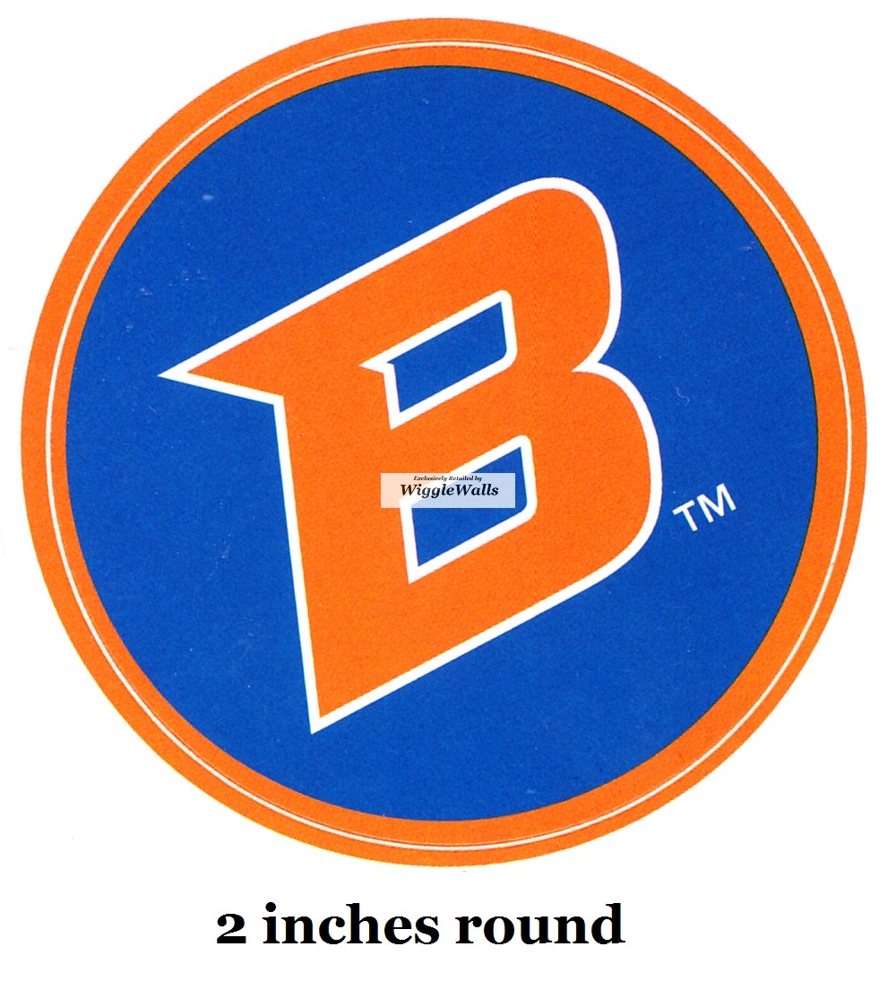 2 Inch BSU Broncos Boise State University Logo Removable Wall Decal Sticker Art NCAA Home Room Decor 2 Inches