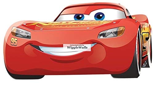 8 Inch Lightning McQueen Wall Decal Sticker 95 Disney Pixar Cars 3 Movie Removable Peel Self Stick Adhesive Vinyl Decorative Art Room Home Decor Kids Room Nursery Racing Decor 8 by 4 inches