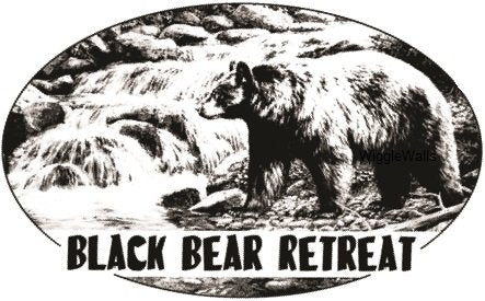 6 Inch Black Bear Removable Peel Self Stick Wall Decal Sticker Art Hunt Hunter Hunting Rustic Lodge Cabin Outdoor Wildlife Nature Home Decor 6 inch Wide by 3 1/2 inch Tall