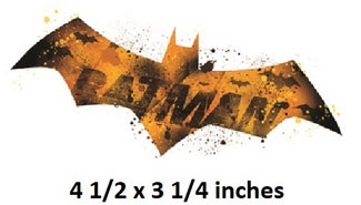 Bat logo with text indicating size 4 1/2 x 3 1/4 inches