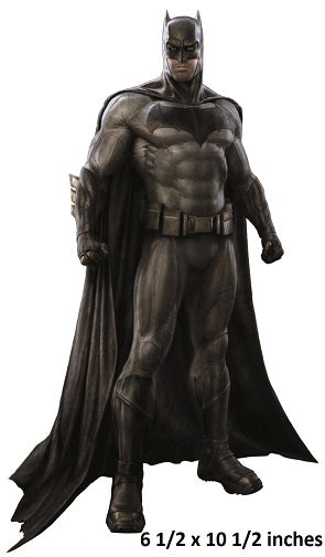 Batman figure with cape on a white background