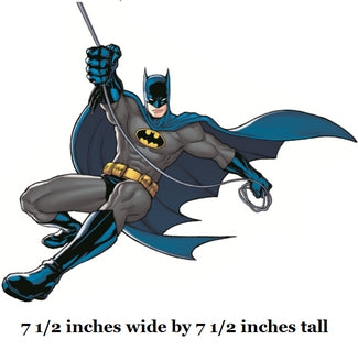 Batman Swinging Left Wall Decal Dark Knight Removable Sticker Art DC Comics Peel and Stick Home Room Decor 7.5 x 7.5 inches