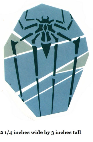 Black on Blue Gray Spider Logo