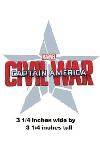 Logo of Captain America from Marvel's Civil War with star design on a white background