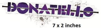 Logo with 'DONATELLO' text and dimensions 7 x 2 inches