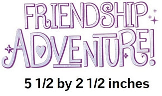 Friendship Adventure Wall Decal My Little Pony Removable Sticker Art MLP Peel and Stick Home Room Decor 5.5 x 2.5 inches