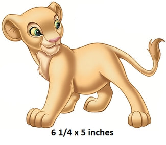 Nala Cub Wall Decal The Lion King Removable Sticker Art Walt Disney Peel and Stick Home Room Decor 6.25 x 5 inche