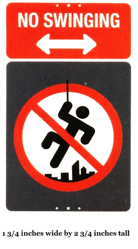 No Swinging Sign