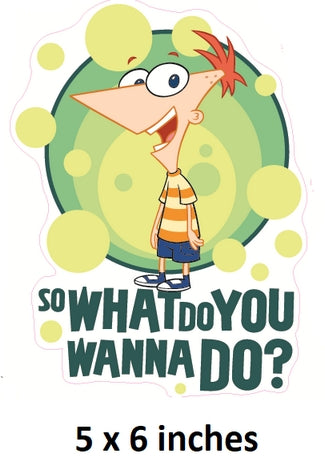 Cartoon character with text 'So What Do You Wanna Do?' on a white background