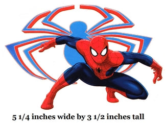 Spider-Man  with dimensions displayed