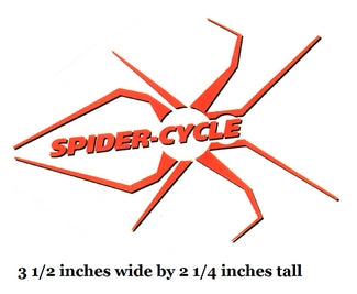 Logo of 'Spider-Cycle' with red spider design on a white background